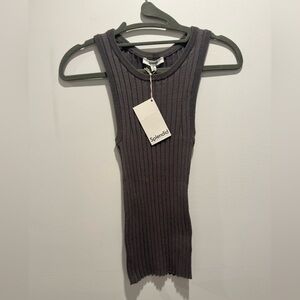 Splendid Gray Ribbed Women's Top